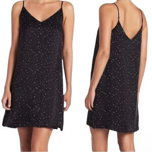 Rails Brianna 100% Silk Slip Dress in Black Confetti Women’s XS Classy Summer